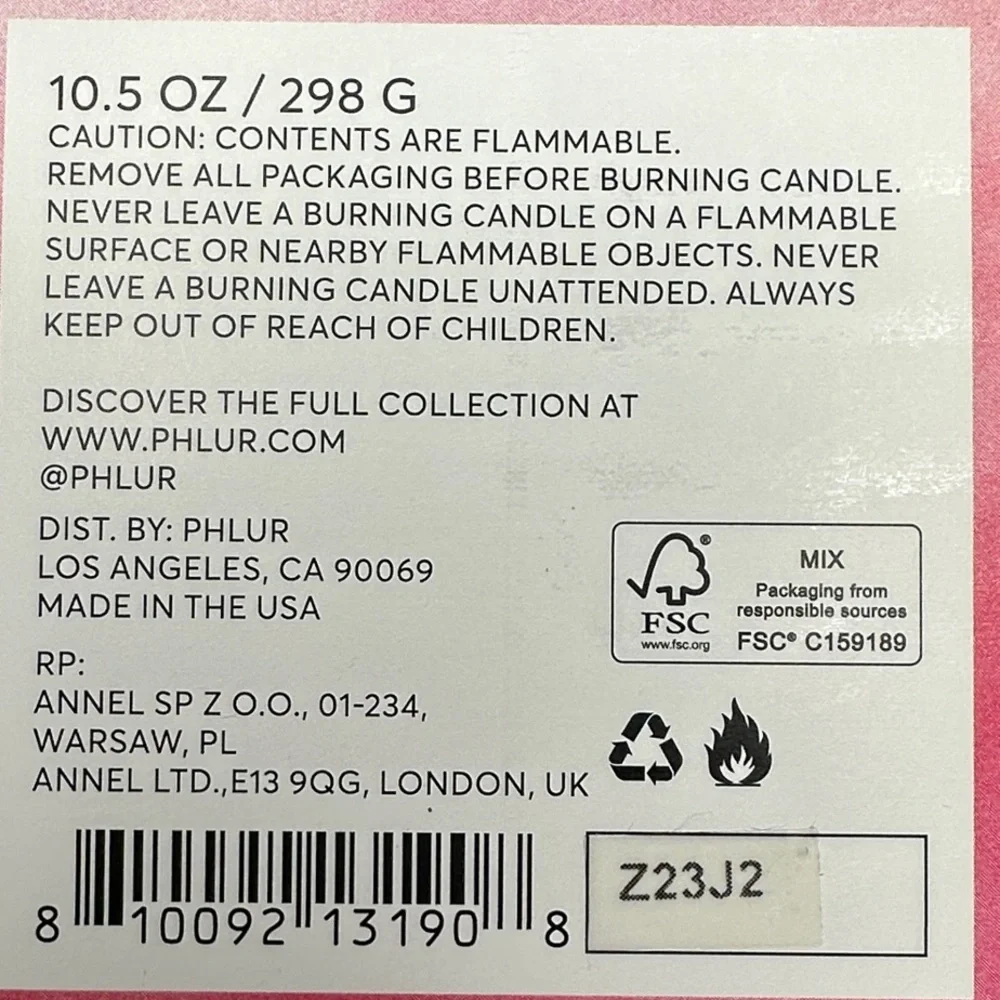 PHLUR Currant Crush Candle + FREE Sample Perfume - Picture 8 of 8